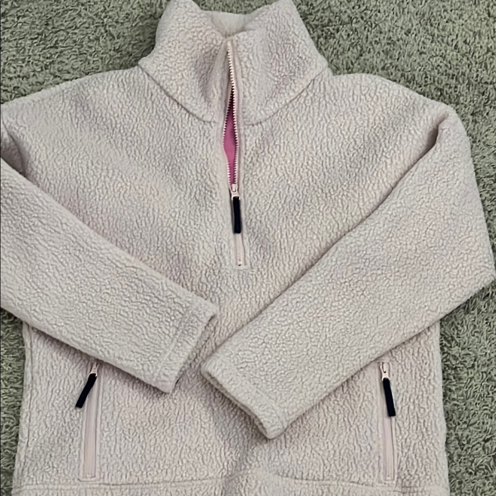 J. Crew Blush Pink Sherpa Jacket